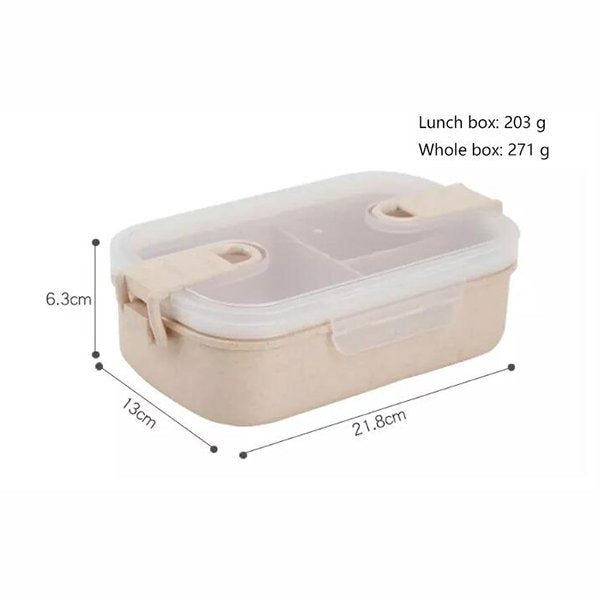 單層3格小麥秸稈餐盒