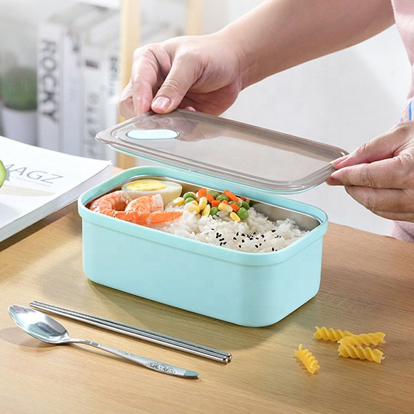 單層單格304不鏽鋼餐盒