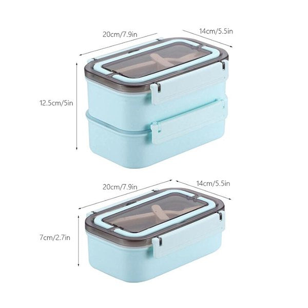 雙層2格304不鏽鋼餐盒