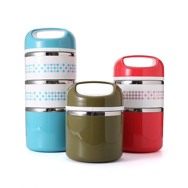 手提三層防漏304不銹鋼餐盒