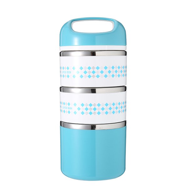 手提三層防漏304不銹鋼餐盒