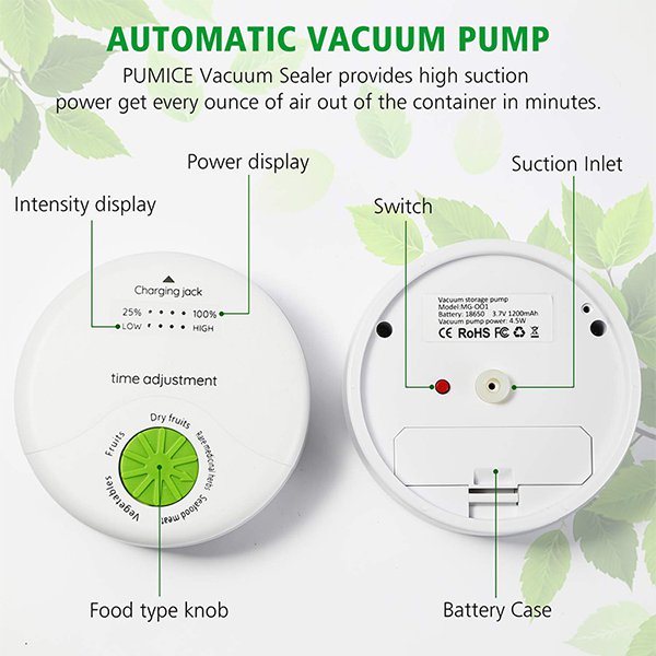 2000ml大容量真空食品保鮮盒
