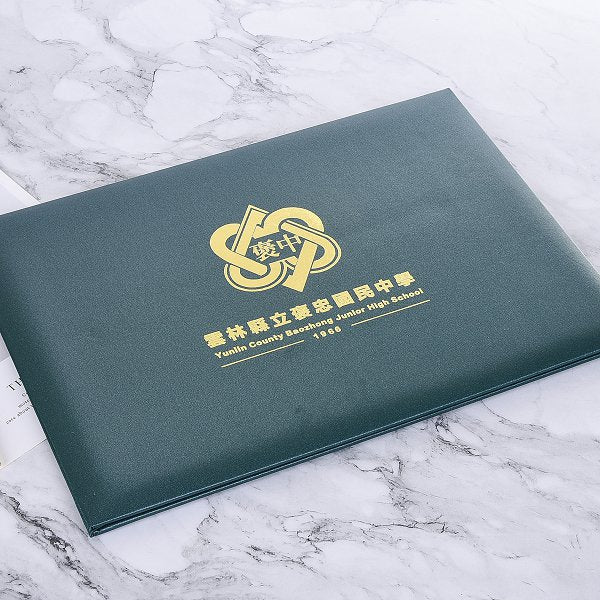 極簡風格左翻證書夾