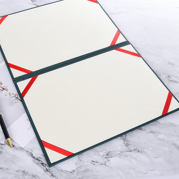 極簡風格左翻證書夾