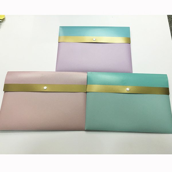 信封式鈕釦A4文件袋