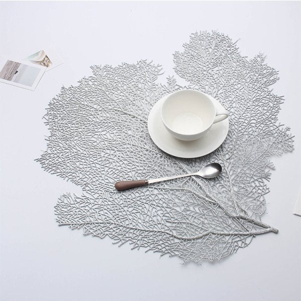 葉片PVC裝飾餐墊