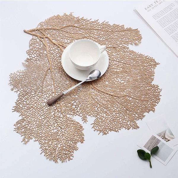 葉片PVC裝飾餐墊