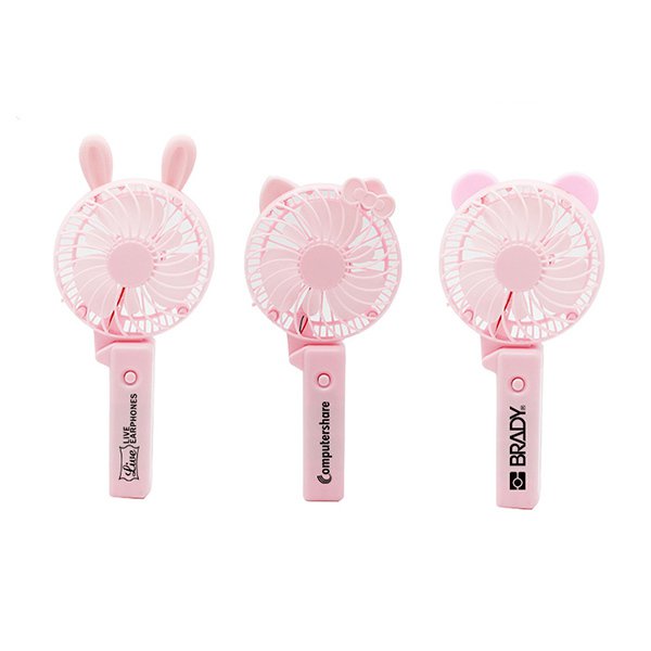 動物造型摺疊迷你風扇-可印刷