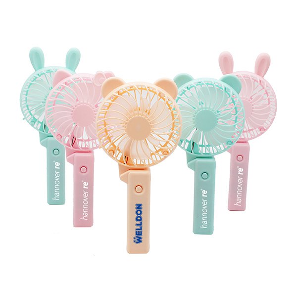 動物造型摺疊迷你風扇-可印刷