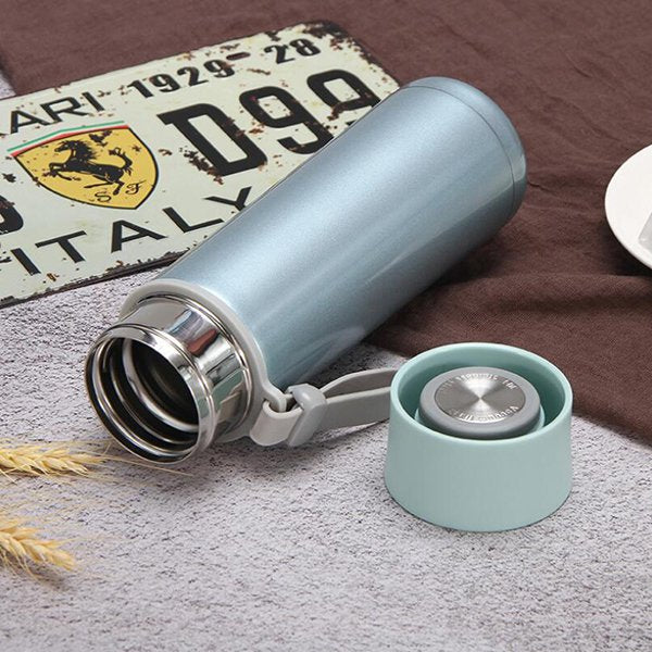 304不鏽鋼提繩簡約保溫瓶