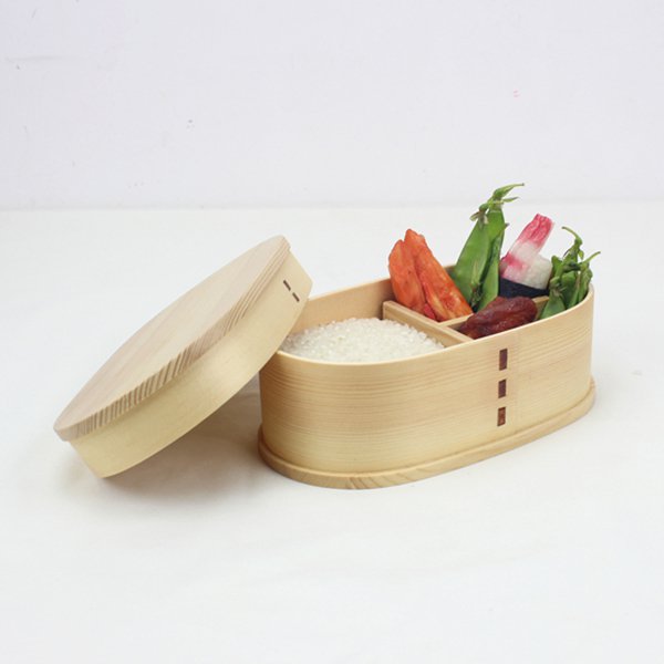 單層3格木製餐盒