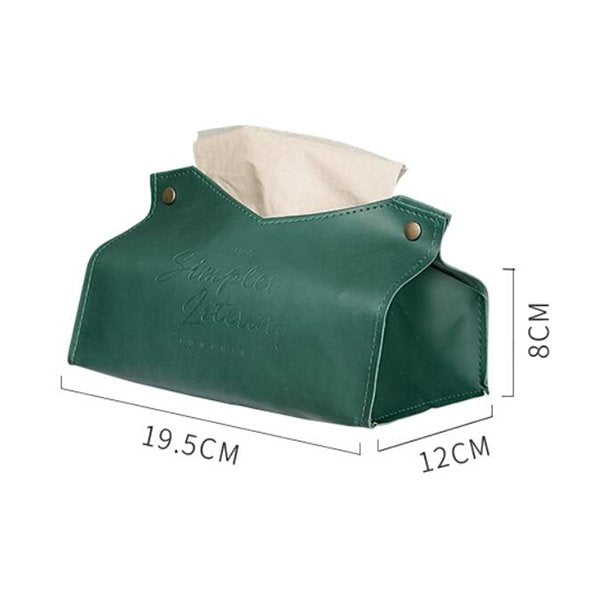 文青風PU面紙盒