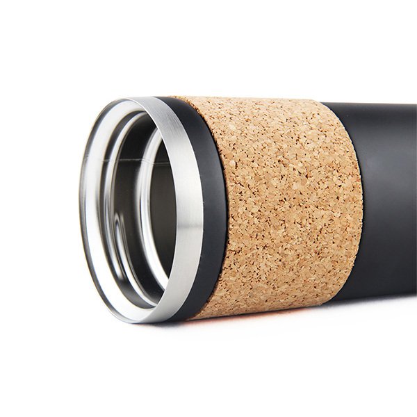 350ml軟木杯套真空304不銹鋼保溫杯