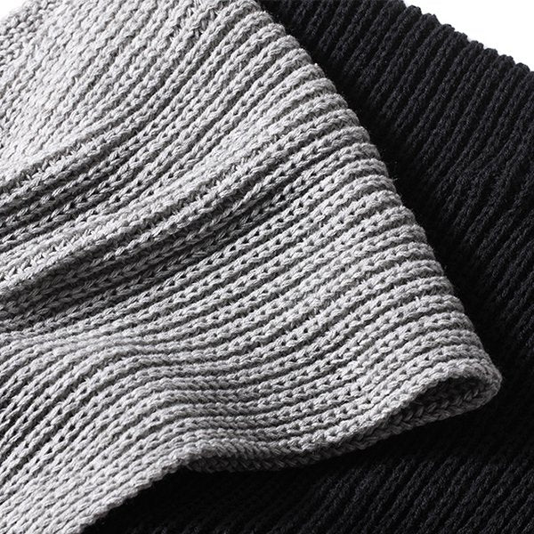 純色冬季腈綸圍巾-電繡LOGO