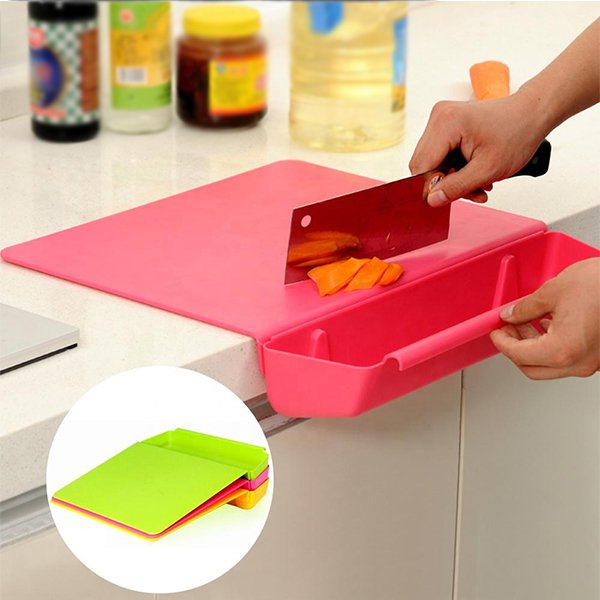 2合1廚房砧板附收集盒
