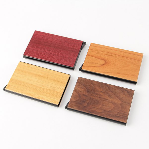 木製雕刻RFID防盜名片盒