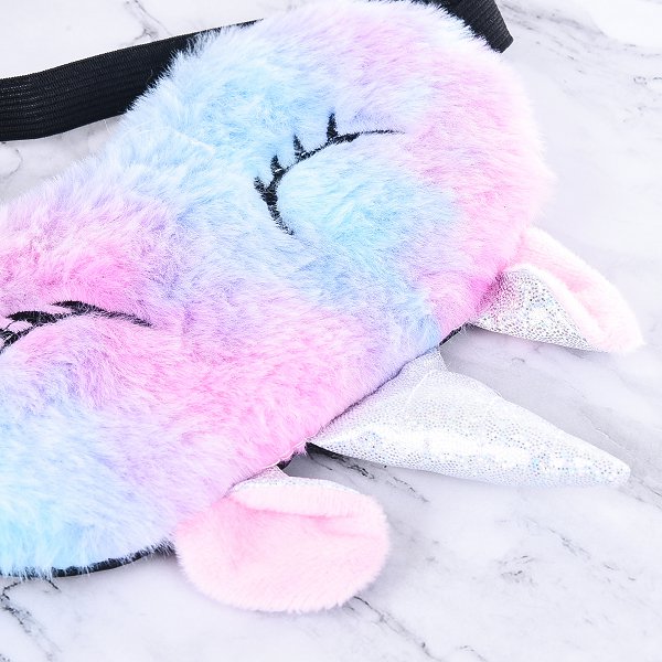 毛絨獨角獸眼罩