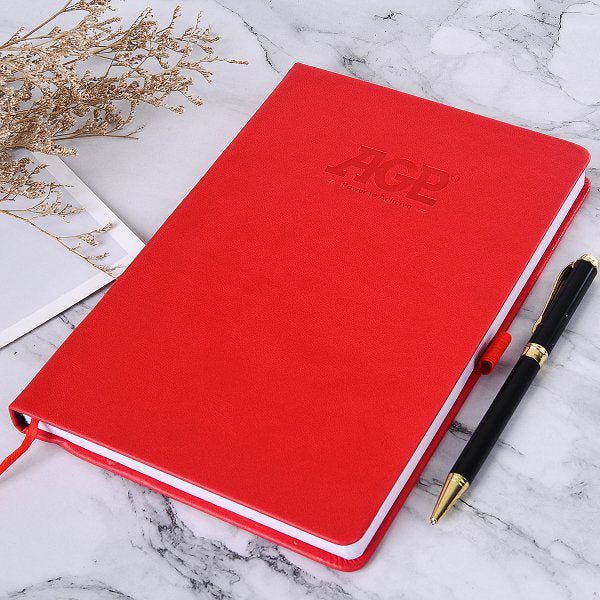 25K壓紋烙印PU皮筆記本