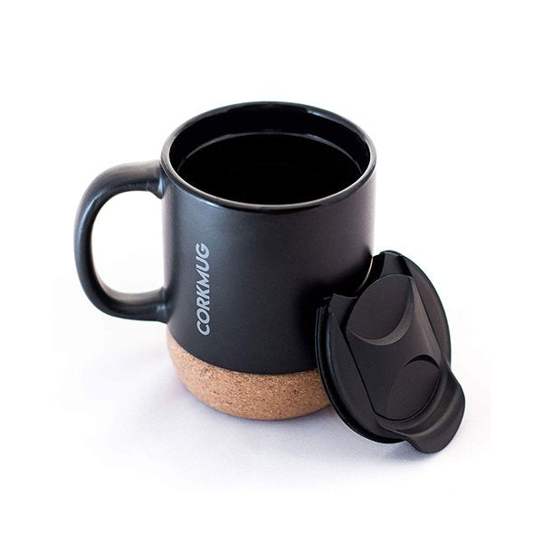 400ml啞光軟木隔熱馬克杯-附杯蓋