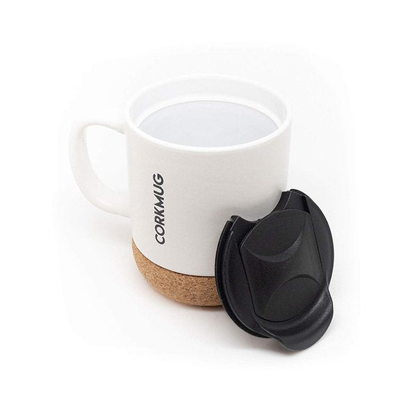400ml啞光軟木隔熱馬克杯-附杯蓋