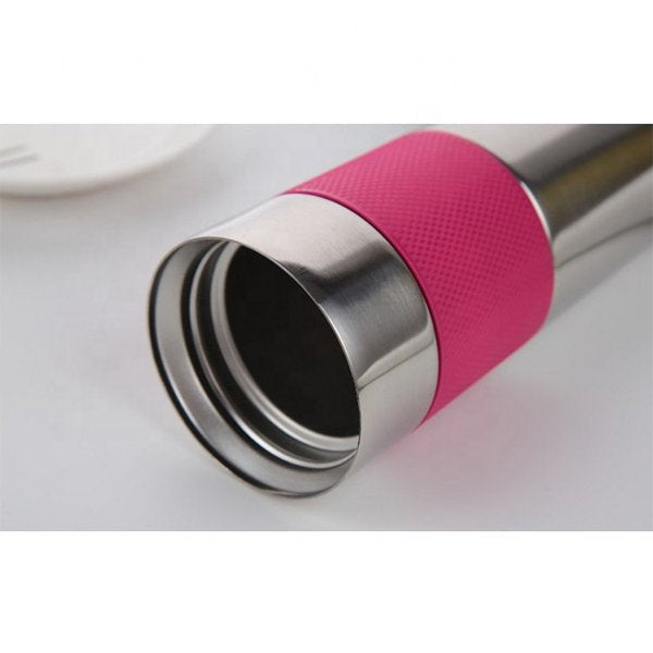 450ml矽膠杯套真空304不銹鋼保溫杯