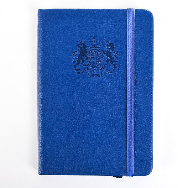 A6皮革烙凹鬆緊束帶PU筆記本