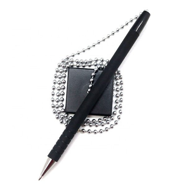 ABS方形底座支架帶鏈圓珠筆