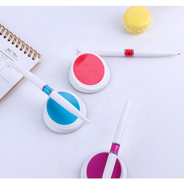 ABS彩色圓形底座支架圓珠筆