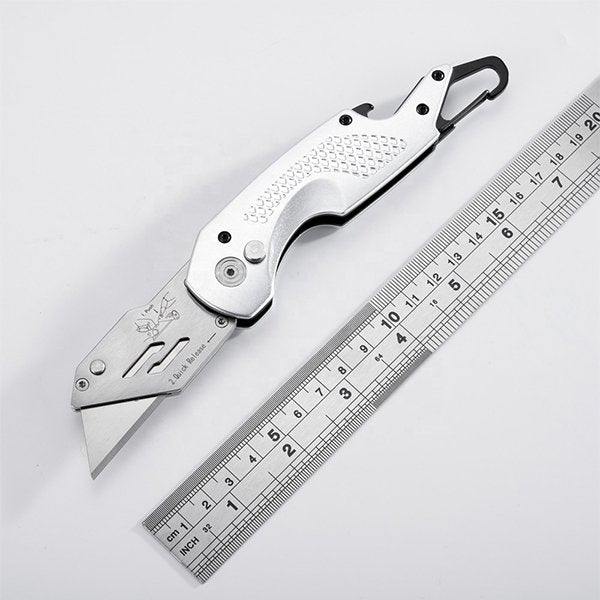 多功能登山扣+開瓶器-鋁合金美工刀