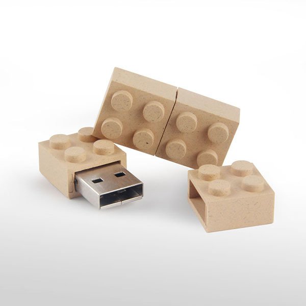 積木造型木製隨身碟