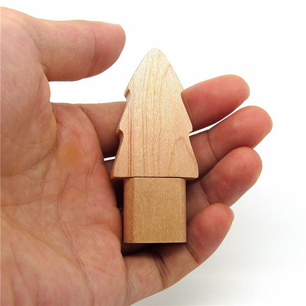 聖誕樹造型木製隨身碟