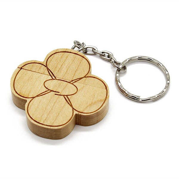 小花造型木製隨身碟