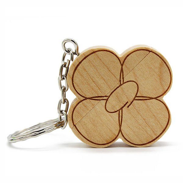 小花造型木製隨身碟