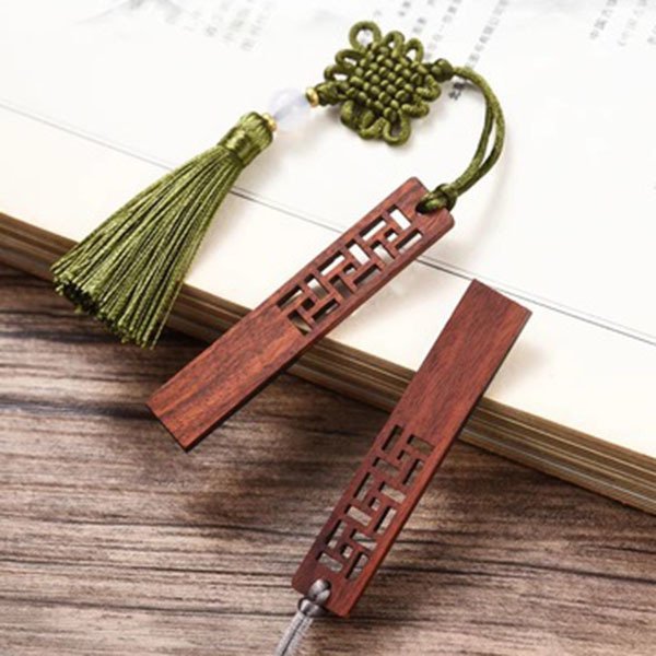 復古簍空書籤造型木製隨身碟