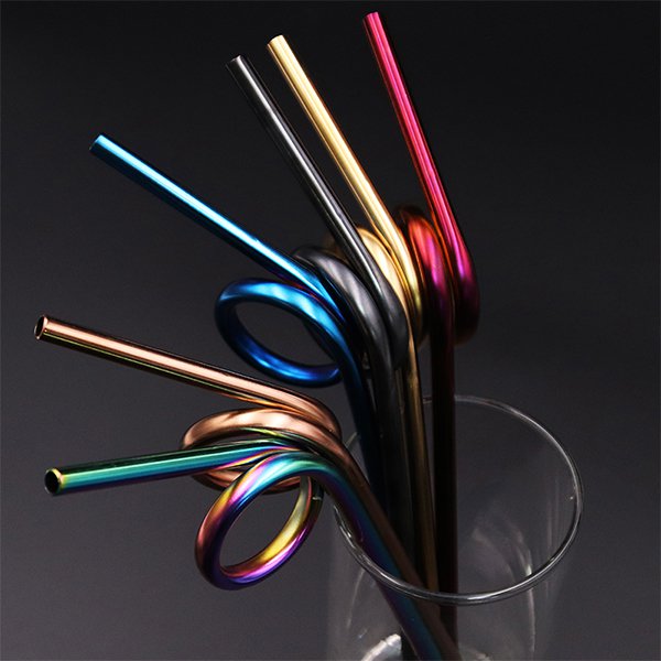 304不鏽鋼創意彎曲吸管
