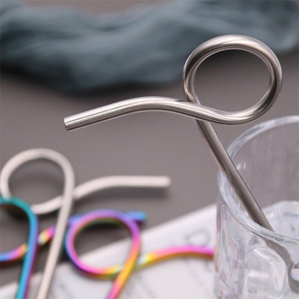 304不鏽鋼創意彎曲吸管