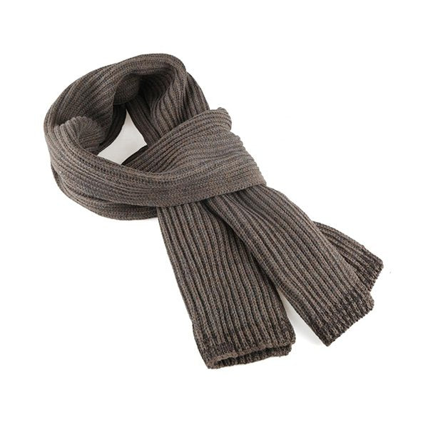 純色冬季腈綸圍巾-電繡LOGO