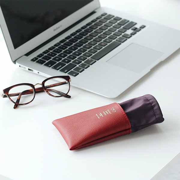 高質感超細纖維+PU皮革眼鏡袋