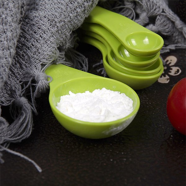 簡約彩色塑膠5件套量勺