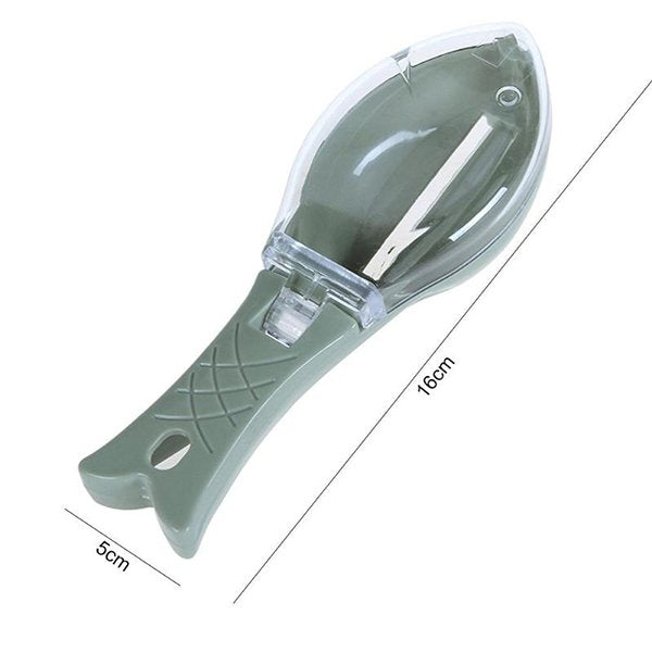 魚造型魚鱗去除器-塑膠刨絲器