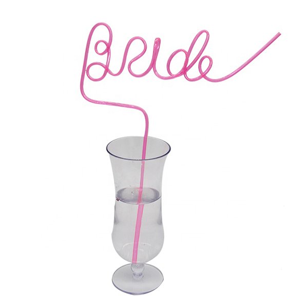 塑膠客製英文字母造型吸管