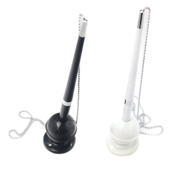 球型底座珠鍊塑膠櫃檯筆