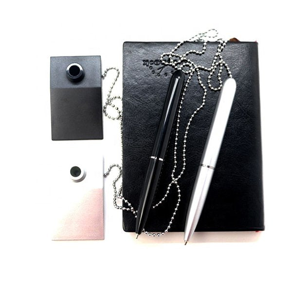 梯形底座珠鍊塑膠櫃檯筆