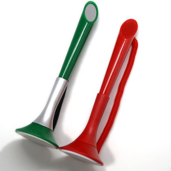 圓形底座彈簧塑膠櫃檯筆