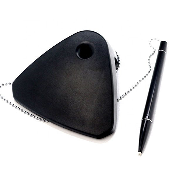 三角形底座珠鍊塑膠櫃檯筆