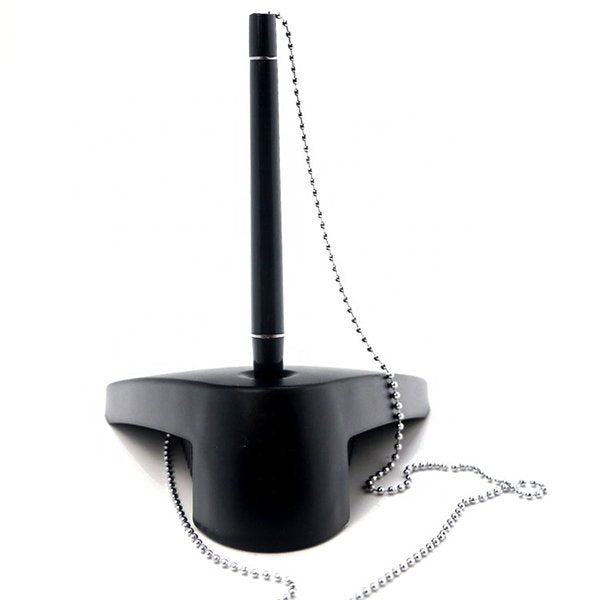 三角形底座珠鍊塑膠櫃檯筆