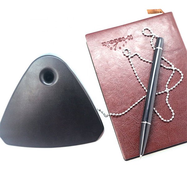 三角形底座珠鍊塑膠櫃檯筆