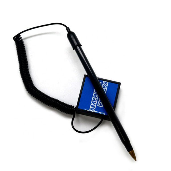 正方體底座彈簧塑膠櫃檯筆