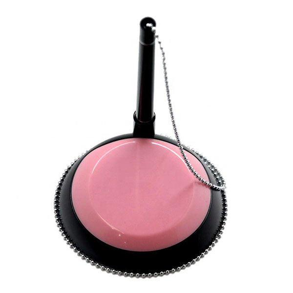 大圓底座珠鍊塑膠櫃檯筆