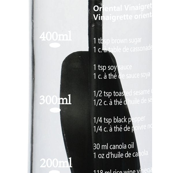 大容量玻璃沙拉醬攪拌瓶